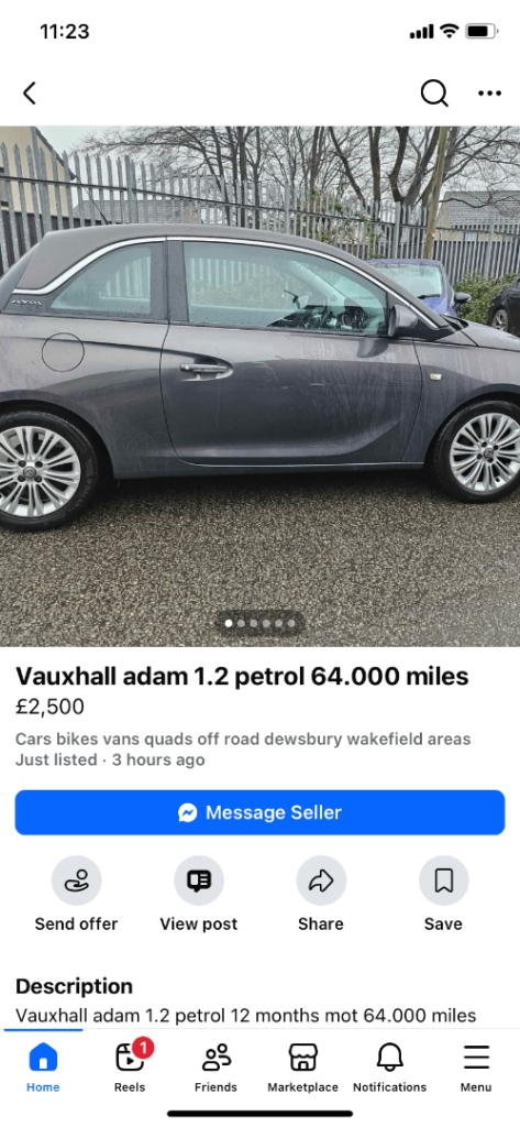 Vauxhall, ADAM, Hatchback, 2014, Manual, 1229 (cc), 3 doors