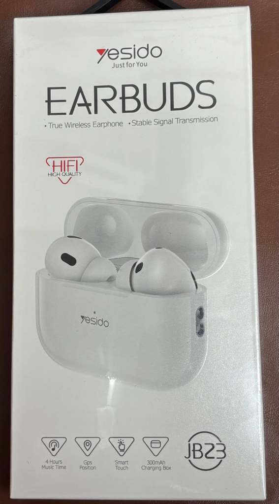 Yesido JB23 True Wireless Earbuds Bluetooth Earphones with Charging Case, Touch Control, 4H Playtime