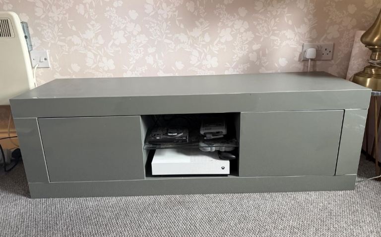 Tv Unit/ Stand (modern grey) - As new