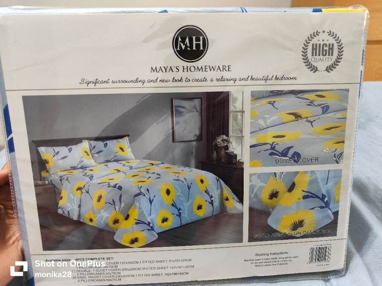 Duvet with bedsheet full set both set