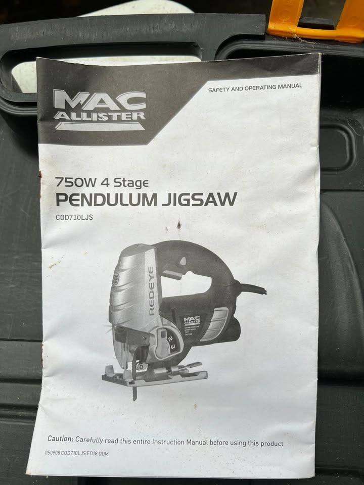 image for Mac Alister 750w Pendulum Jigsaw - Model COD710LJS