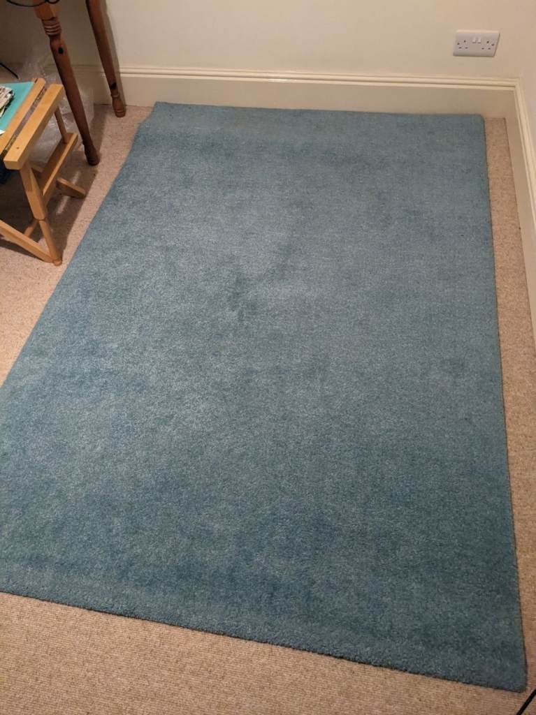Blue IKEA Langsted Rug
