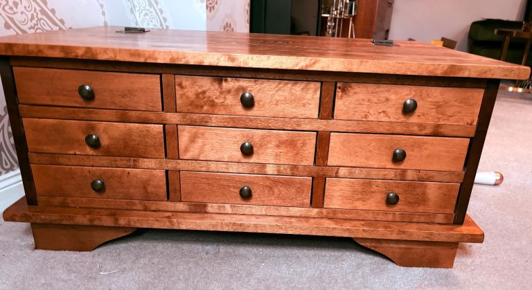 Laura Ashley honey Garratt coffee table