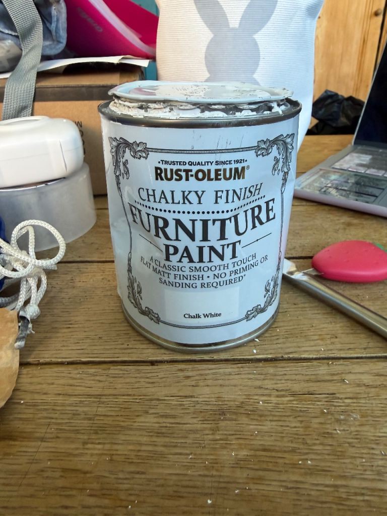 Rust-Oleum Chalky Furniture Matt Paint 750ml - Chalk White