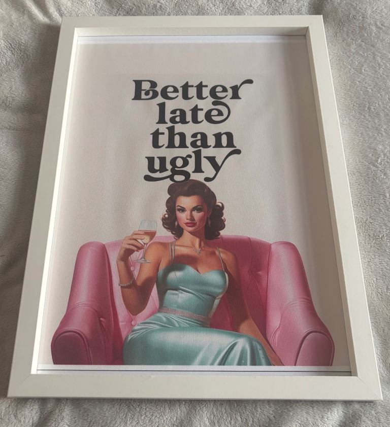 Lovely Picture In White Glass Picture Box Picture Frame 30 x 40 CM | in ...