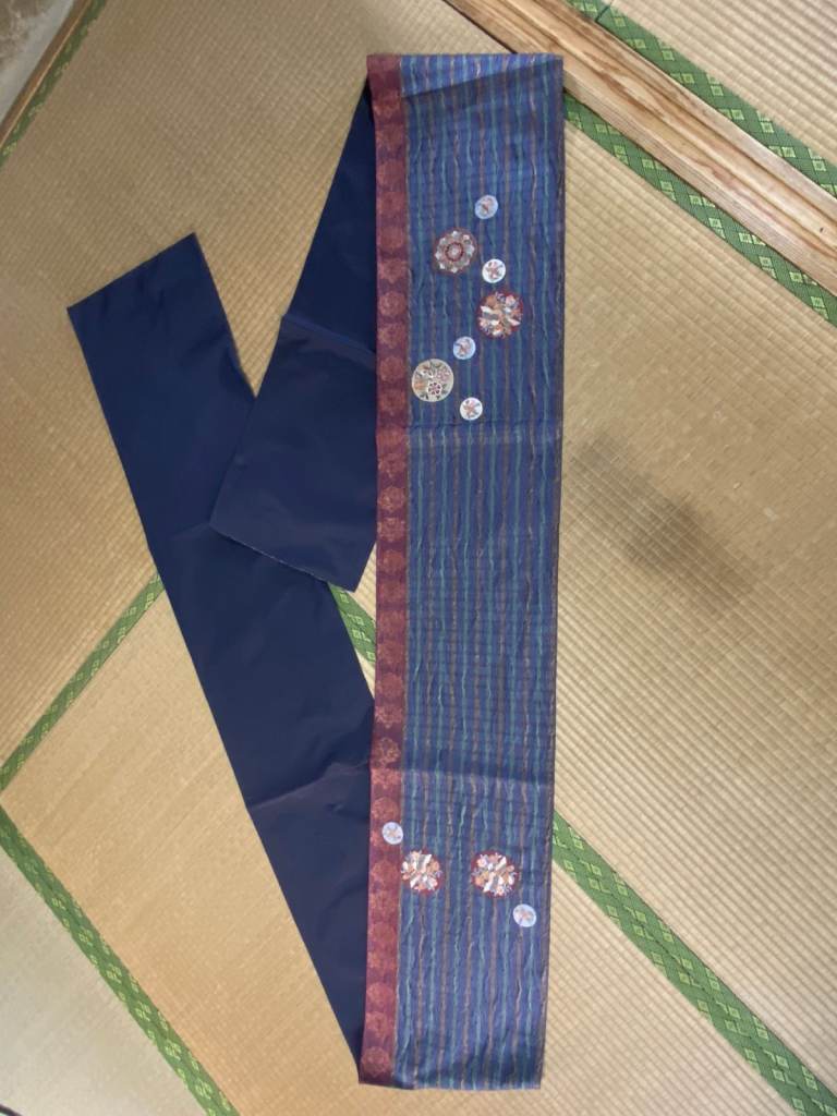 Vintage Silk Obi Belt for Japanese traditional Kimono Yukata