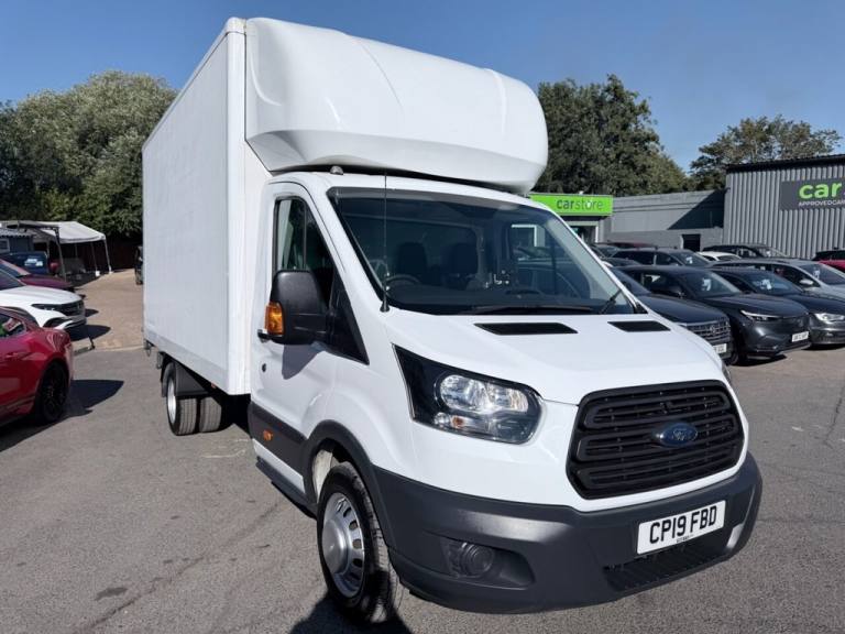 2019 Ford Transit White 2.0 350 EcoBlue Luton with tail lift, 96,000 miles, Euro 6, 6 Speed m Lut...