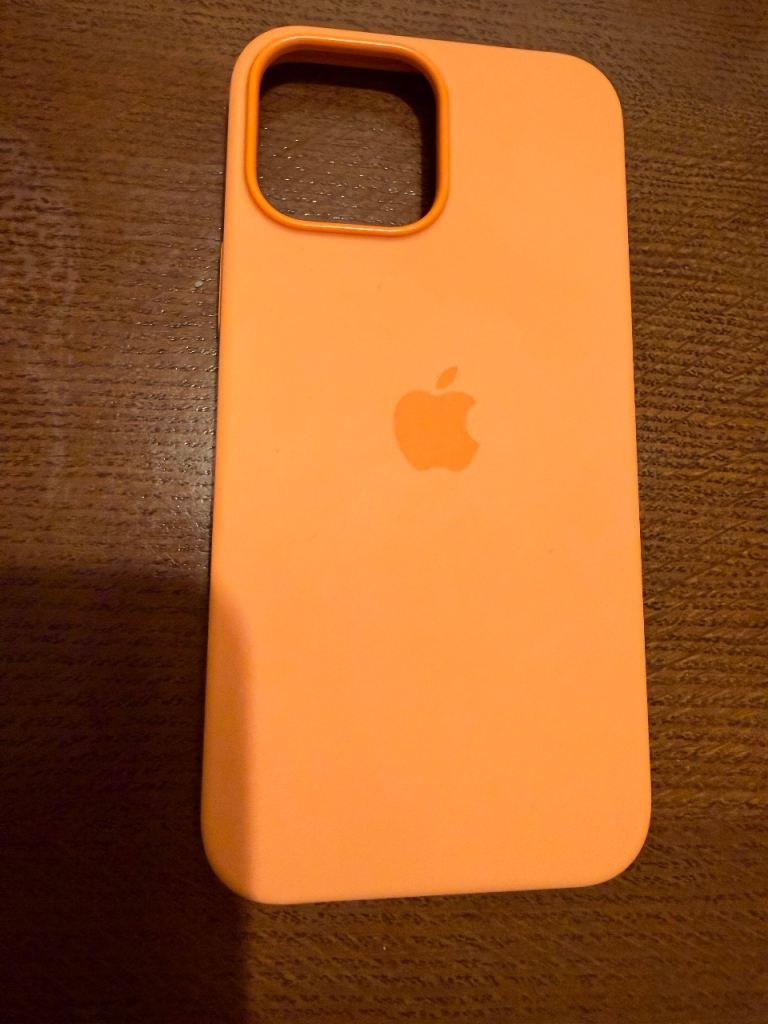 Iphone 13 Pro Max Genuine Apple Silicone Case Magsafe in Orange