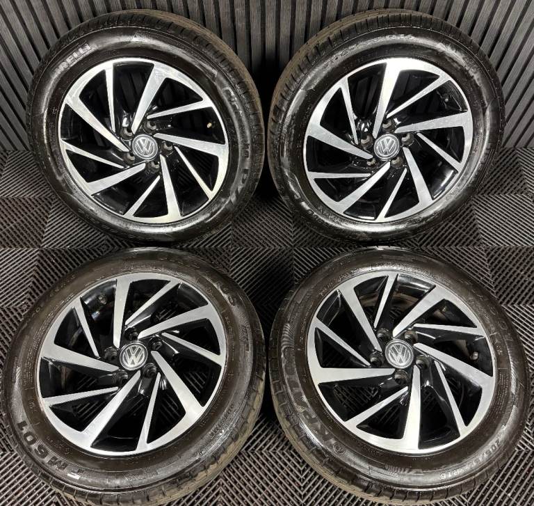 16'' GENUINE VW GOLF MK7 WOODSTOCK MK8 MK6 ALLOY WHEELS TYRES ALLOYS