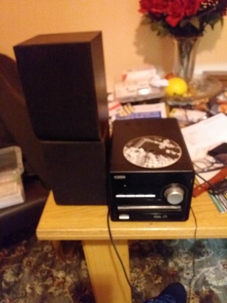 Radio and CD player