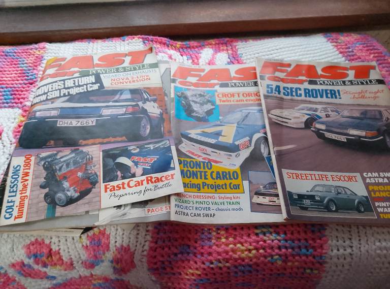 Three Fast cars magazines April1989-May ,June 1989