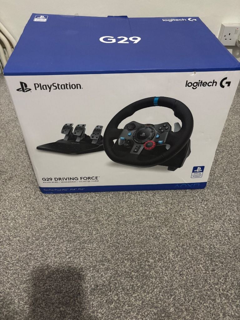 Logitech G29 Driving Force Racing Wheel & Shifter for PS5/PS4/PC