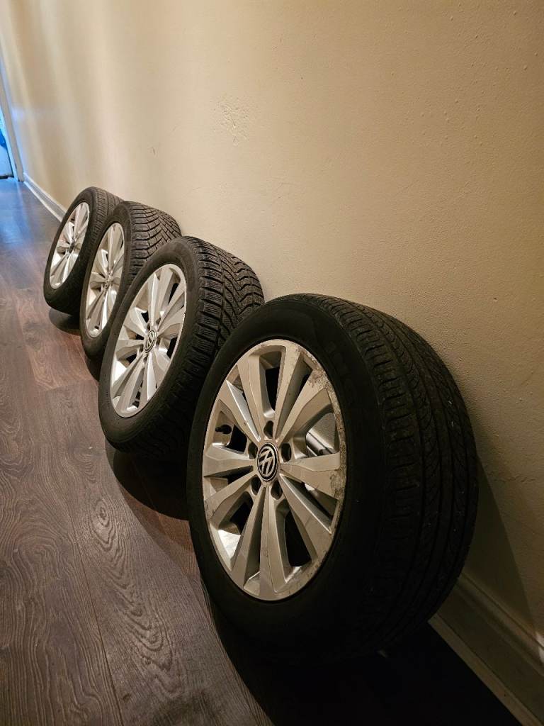 GENUINE MK7 VW GOLF 16" ALLOY WHEELS & TYRES