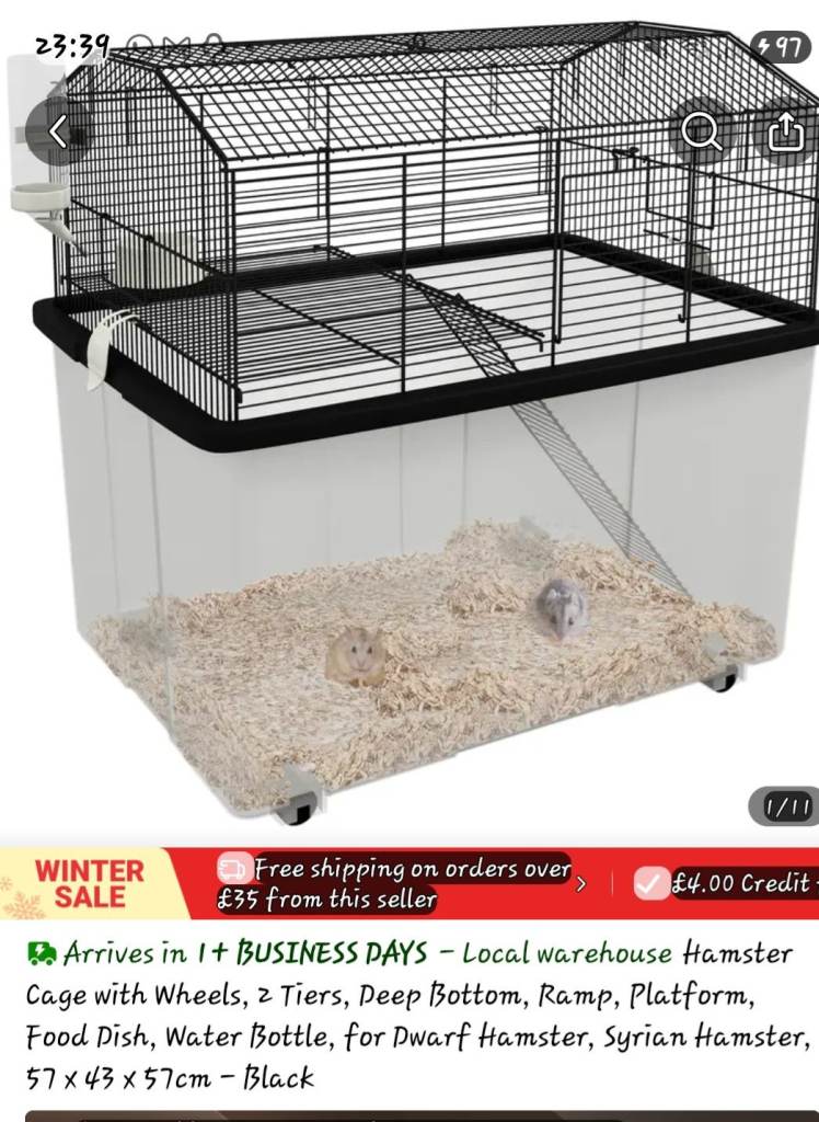 Hamster/gerbil cage