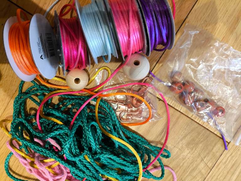 Selection of Jewellery Making Cords and Beads – Craft Supplies
