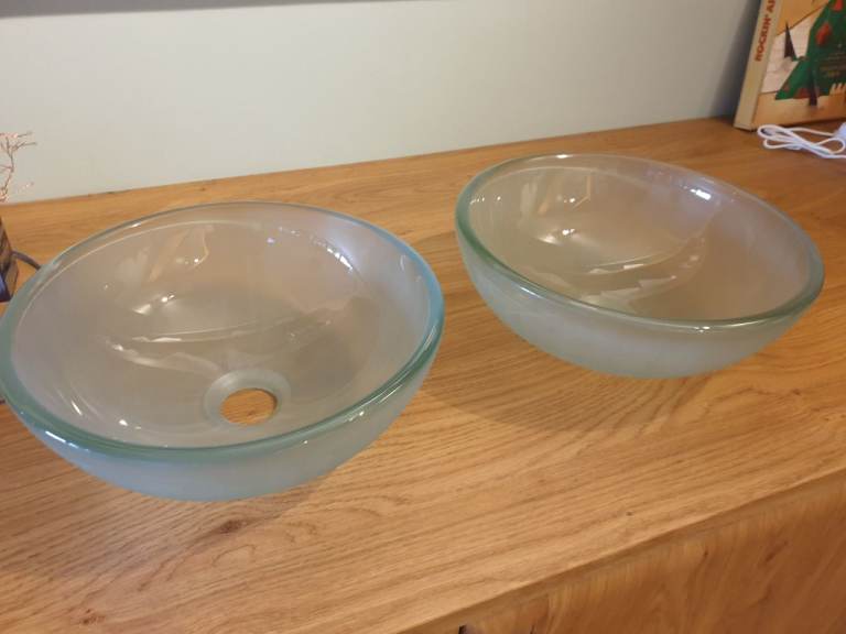 image for Frosted Glass bathroom basins