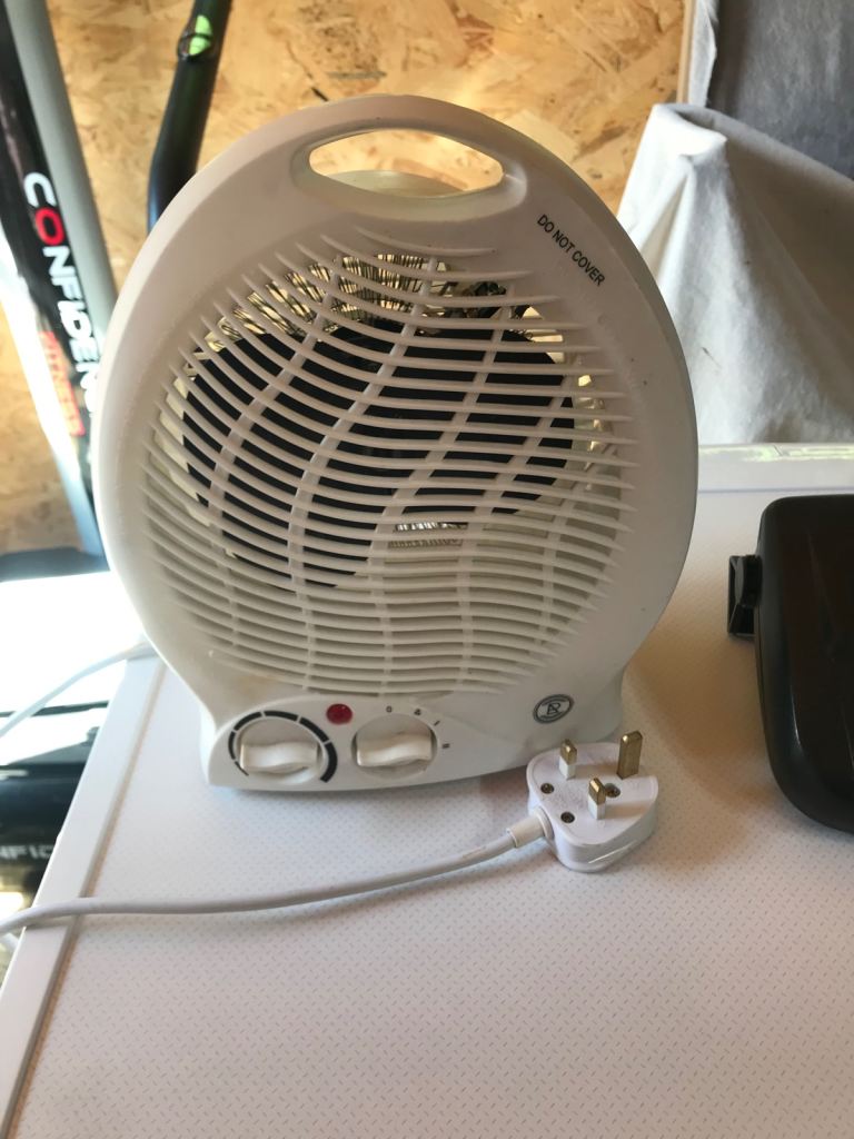 Electric fans  one also has heater £10 for both