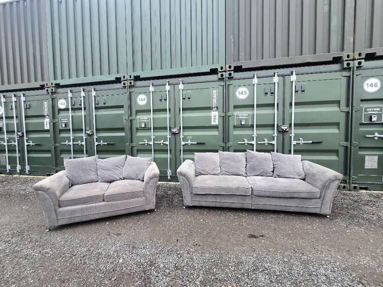 Grey 3+ 2 seater sofa set. DELIVERY AVAILABLE!!!