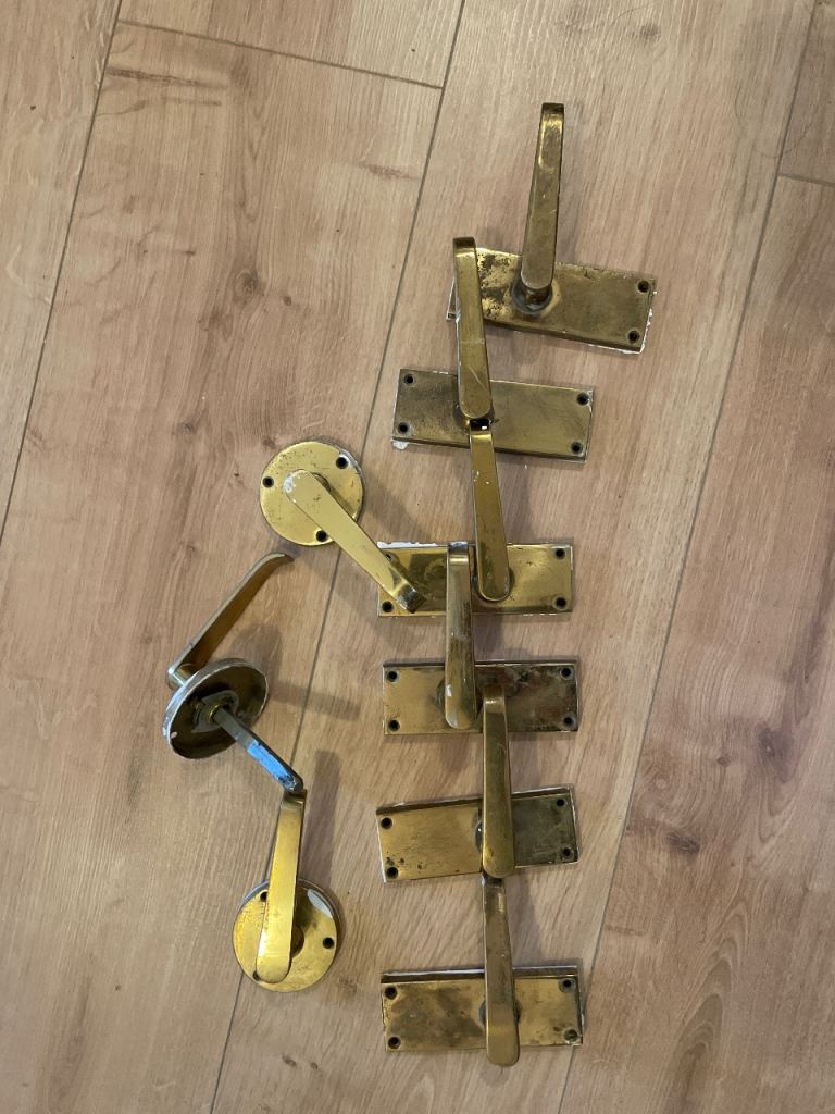Brass Door Handles  - used