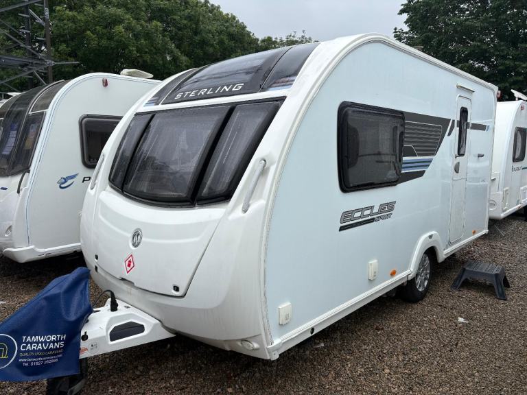 STERLING ECCLES SPORT 442 - 2 BERTH CARAVAN WITH END WASHROOM + MOTORMOVER
