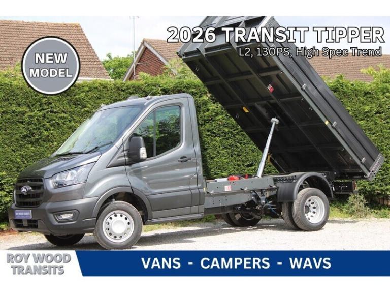  Ford Transit 350 L2 Trend Series Tipper  - 130ps Euro 6 - 12 Touchscreen Tipper Diesel Manual