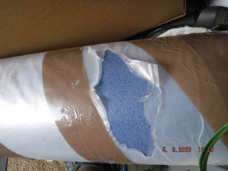 Campervan safety vinyl floor covering