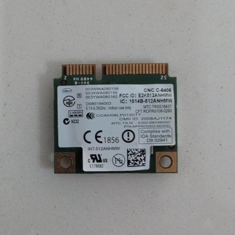 Intel WiFi Link 5100 Half Mini PCIe Wireless Card 300 Mbps 0CY256