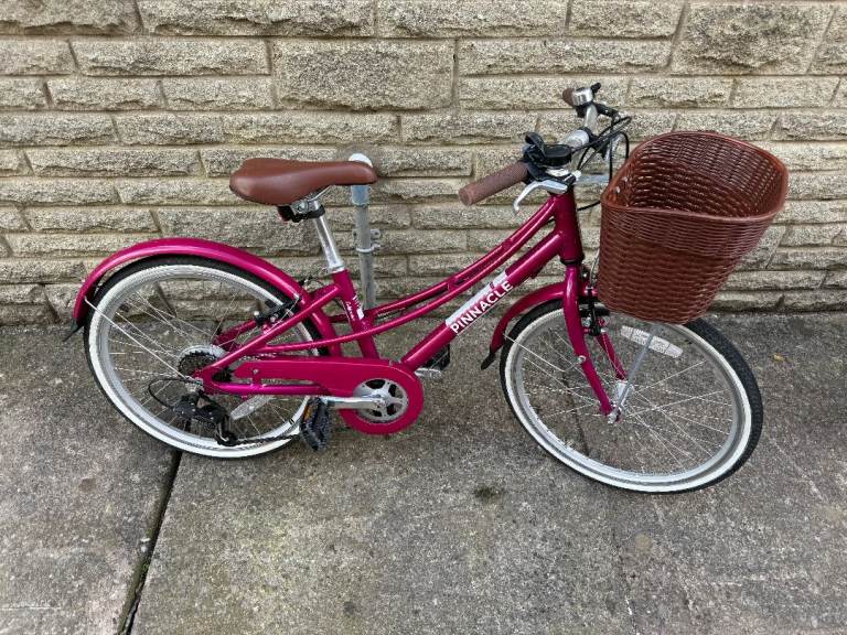 Pinnacle Kids Bike – Pink, With Basket, Good Condition