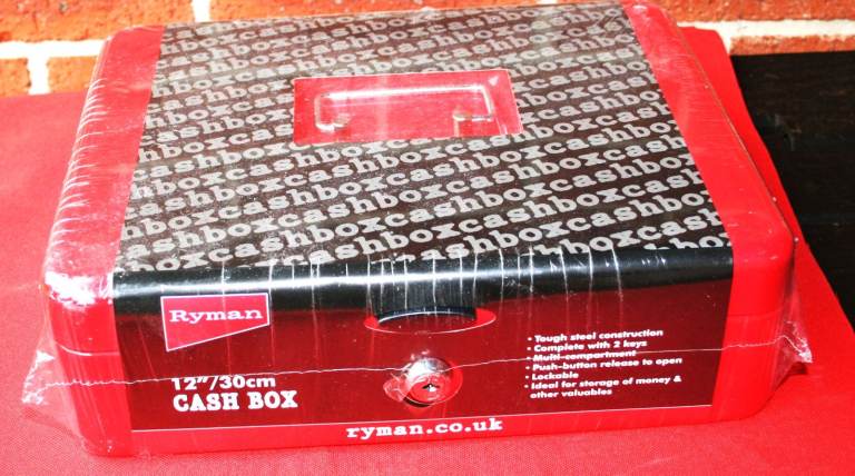 Ryman Cash Box - New - as per attached photos
