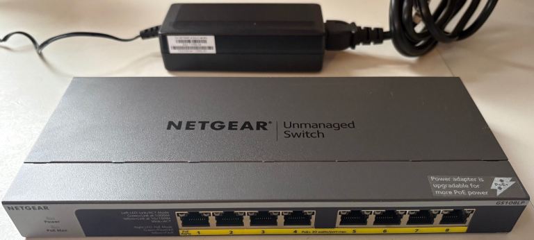 Netgear 8 Port POE+ Gigabit Ethernet Switch