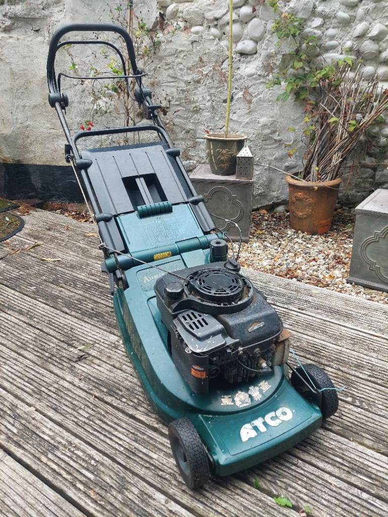 Atco Admiral 16 Push Rear Roller Lawn Mower – Green, Good Condition