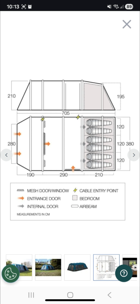 Vango joro 600 xl air tent