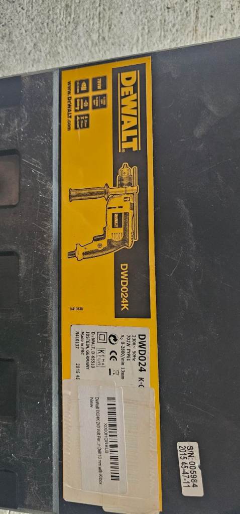 DEWALT DWD024K Percussion Drill in Original Case