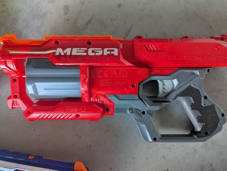 Nerf Gun Bundle - N-Strike Rayven, Elite Strongarm & Mega Cyclone Blaster 