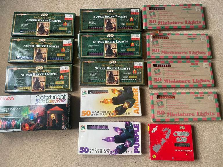 American Christmas lights - bulk lot