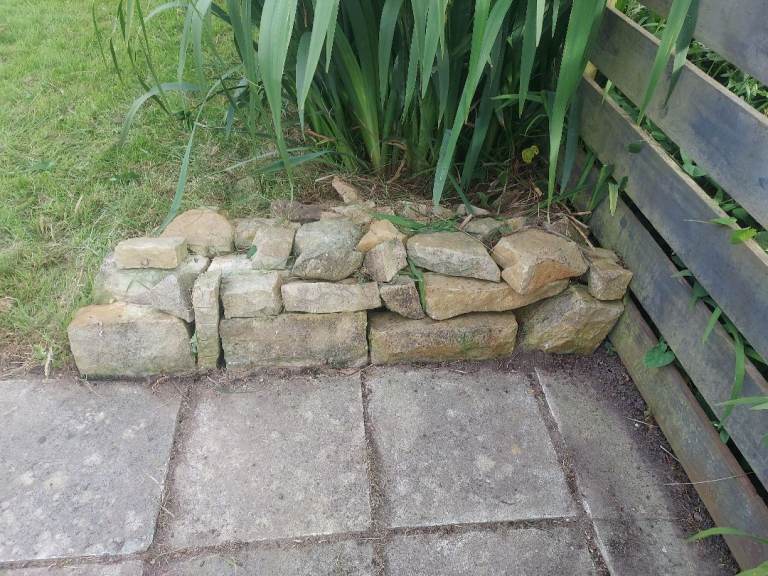 York stone walling 