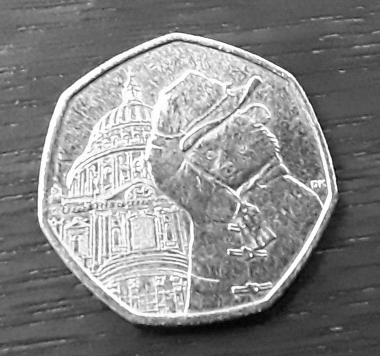 Rare and sought after 50p coins.