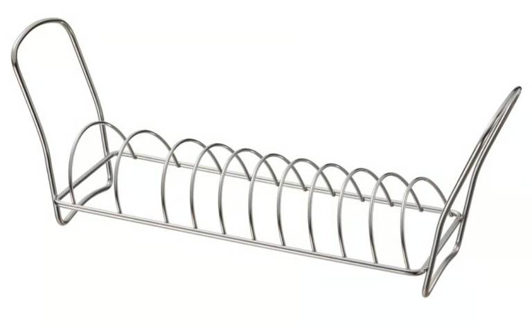 Ikea VÄLVÅRDAD Dish drying rack, stainless steel, 12x32 cm
