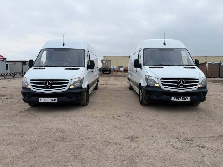 2017 Mercedes-Benz Sprinter  NO VAT FULL SERVICE CDI LWB EURO 6 AIR CON  PANEL VAN ONE HAND PANEL...