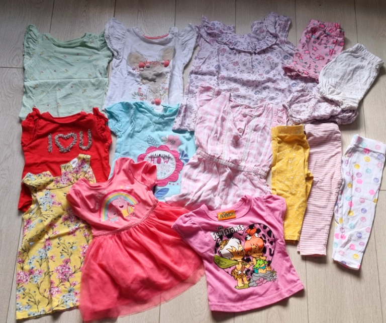 Baby girls girl 9-12 summer holiday clothes clothing bundle 