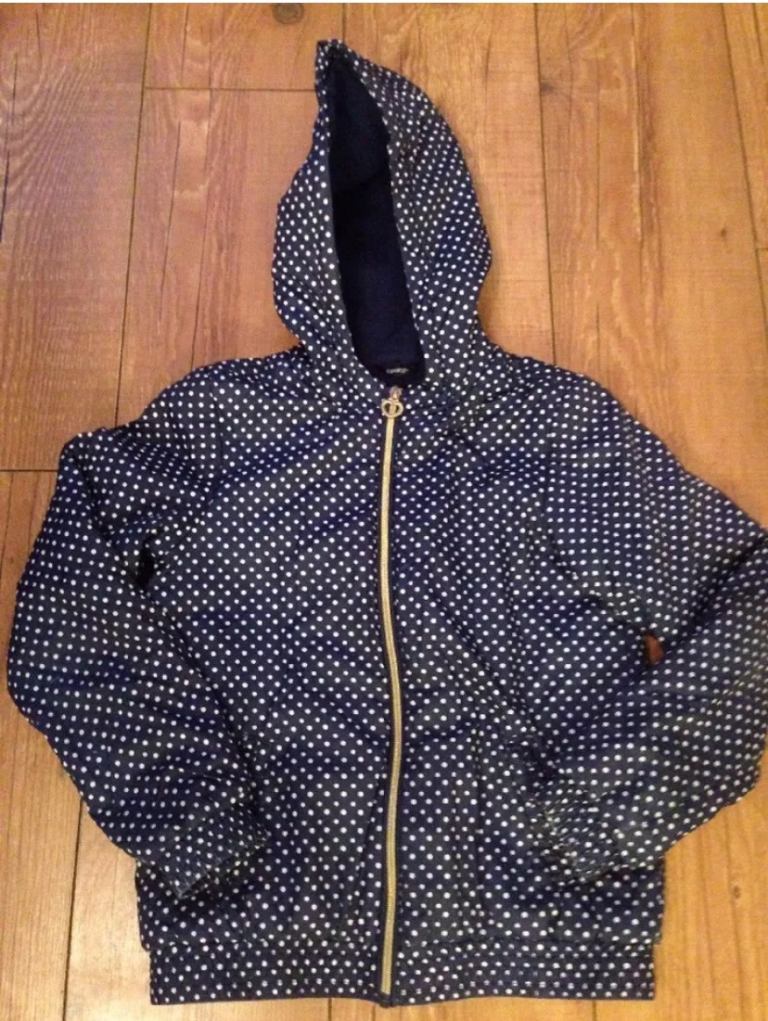 Girls fleece lined jacket  Age 9-10