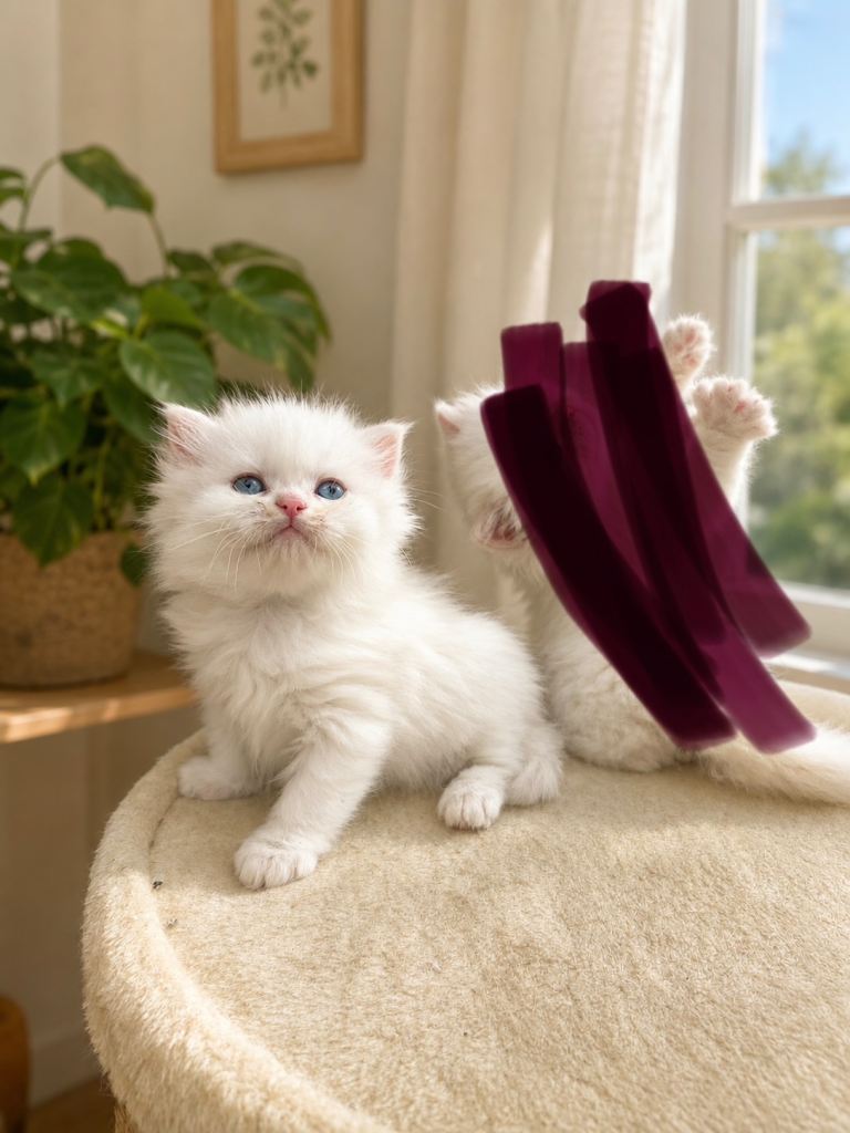 🤍🩶BEAUTIFUL DOLL FACE FULL PERSIAN LONG HAIR KITTEN🤍🩶