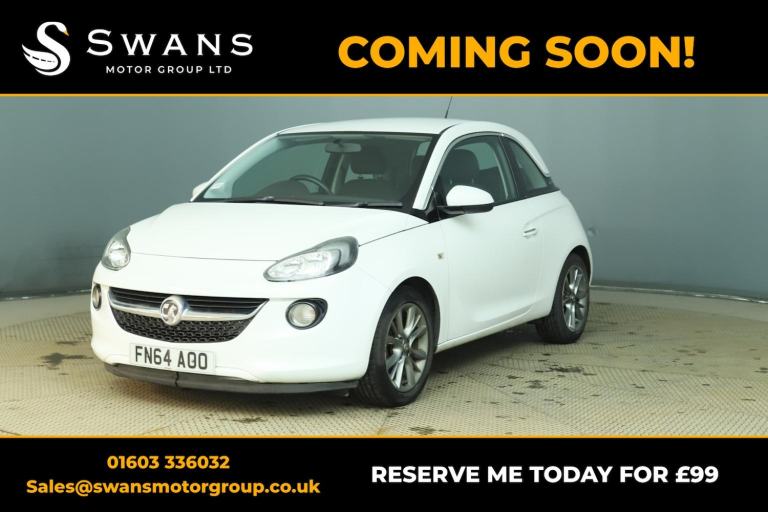 VAUXHALL ADAM 1.4 16v JAM White Manual Petrol 2014