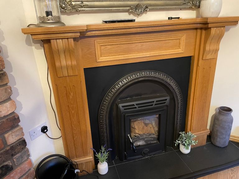 Oak fireplace 