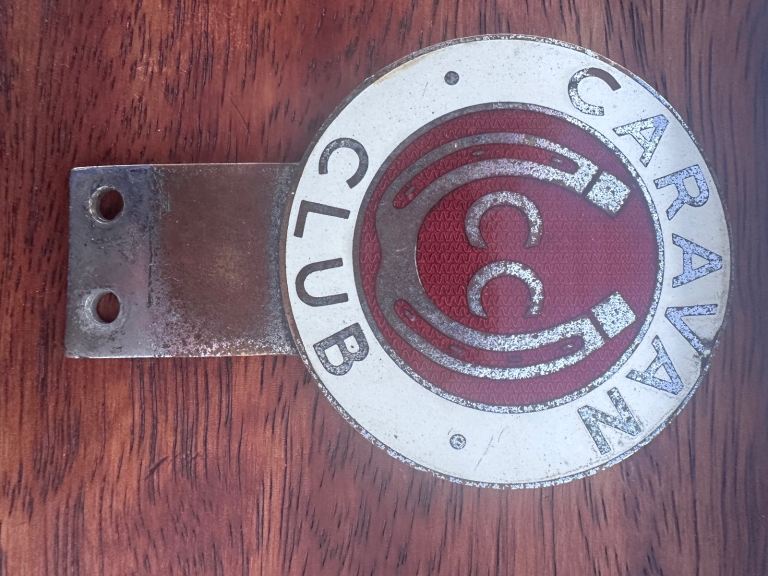 Vintage Caravan Club Car Badge 