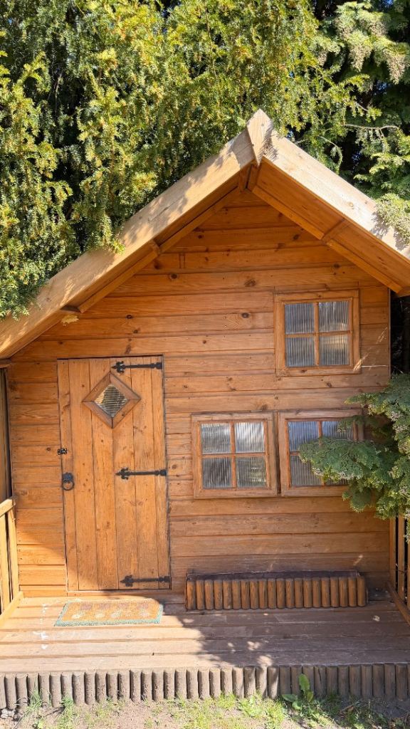Shire Crib Shiplap Wooden Playhouse 7 x 8ft