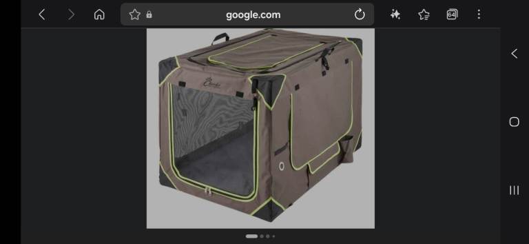 Cheeko extra large fabric dog crate