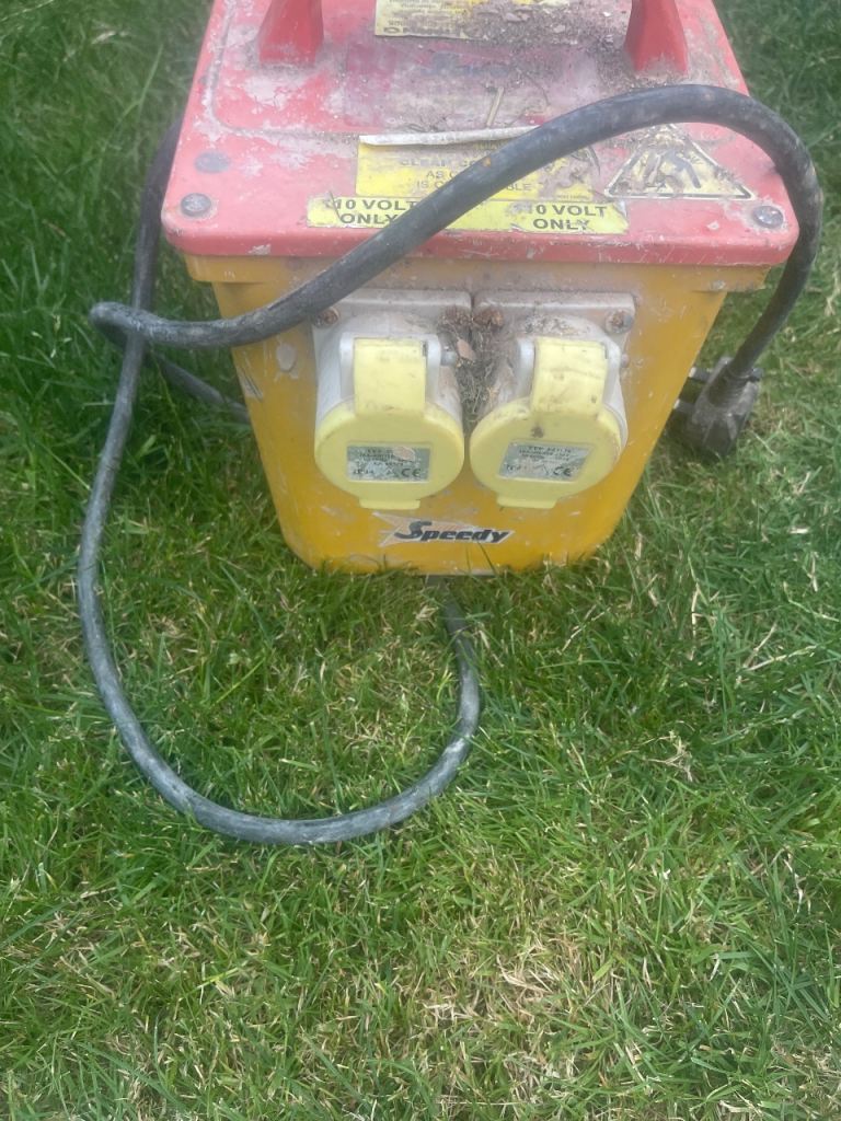 110V Transformer - Yellow and Red, Fair Condition