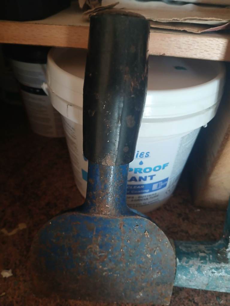 Brick bolster and double pein hammer
