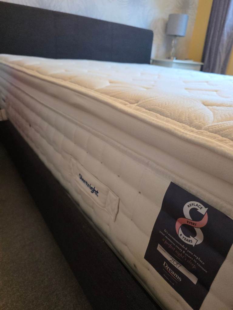 King size bed with mattress 